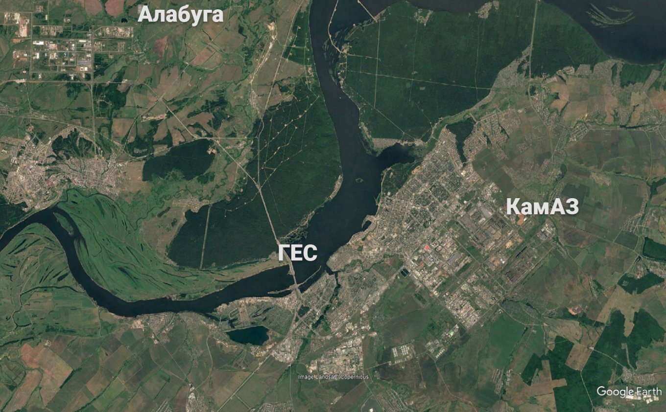 Location of the Alabuga Special Economic Zone