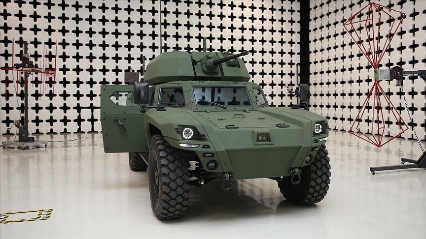 Otokar Akrep II 4x4 with an automatic cannon