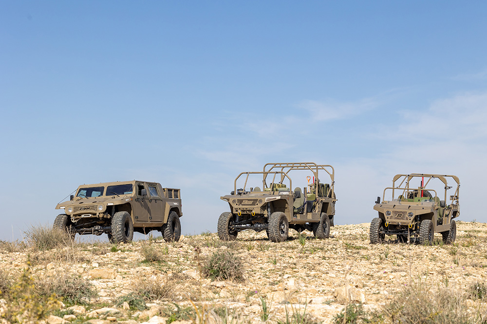The full Z-family of Israeli vehicles now offered by German FTS