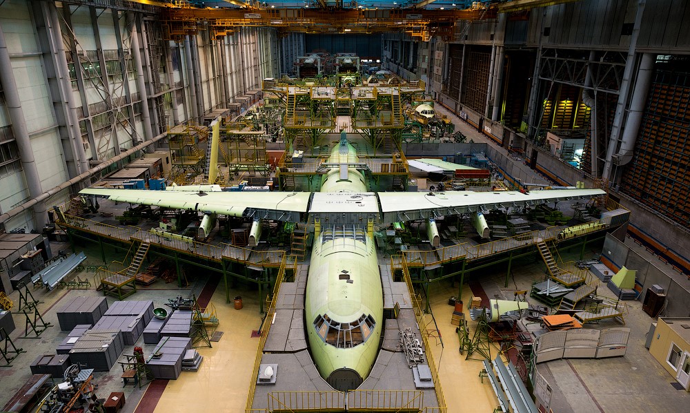 Production of the Il-76 transport aircraft  at the Aviastar-SP  plant in Ulyanovsk
