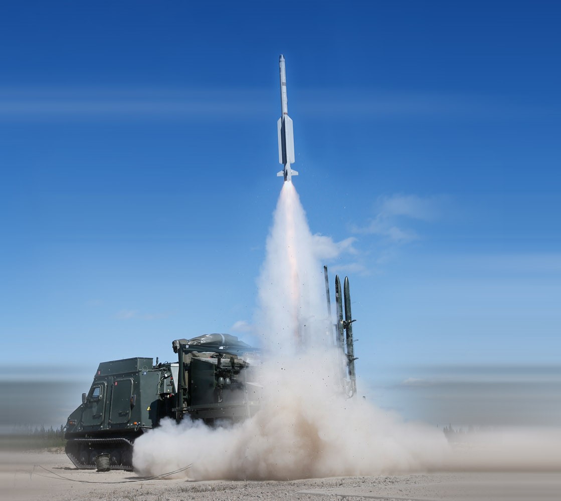 A launch of IRIS-T SLM short-range anti-aircraft missile system's missile, Defense Express