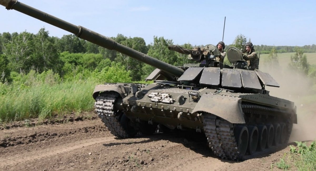 The T-80UE-1 2.0 at a training ground / Screenshot from a russian video