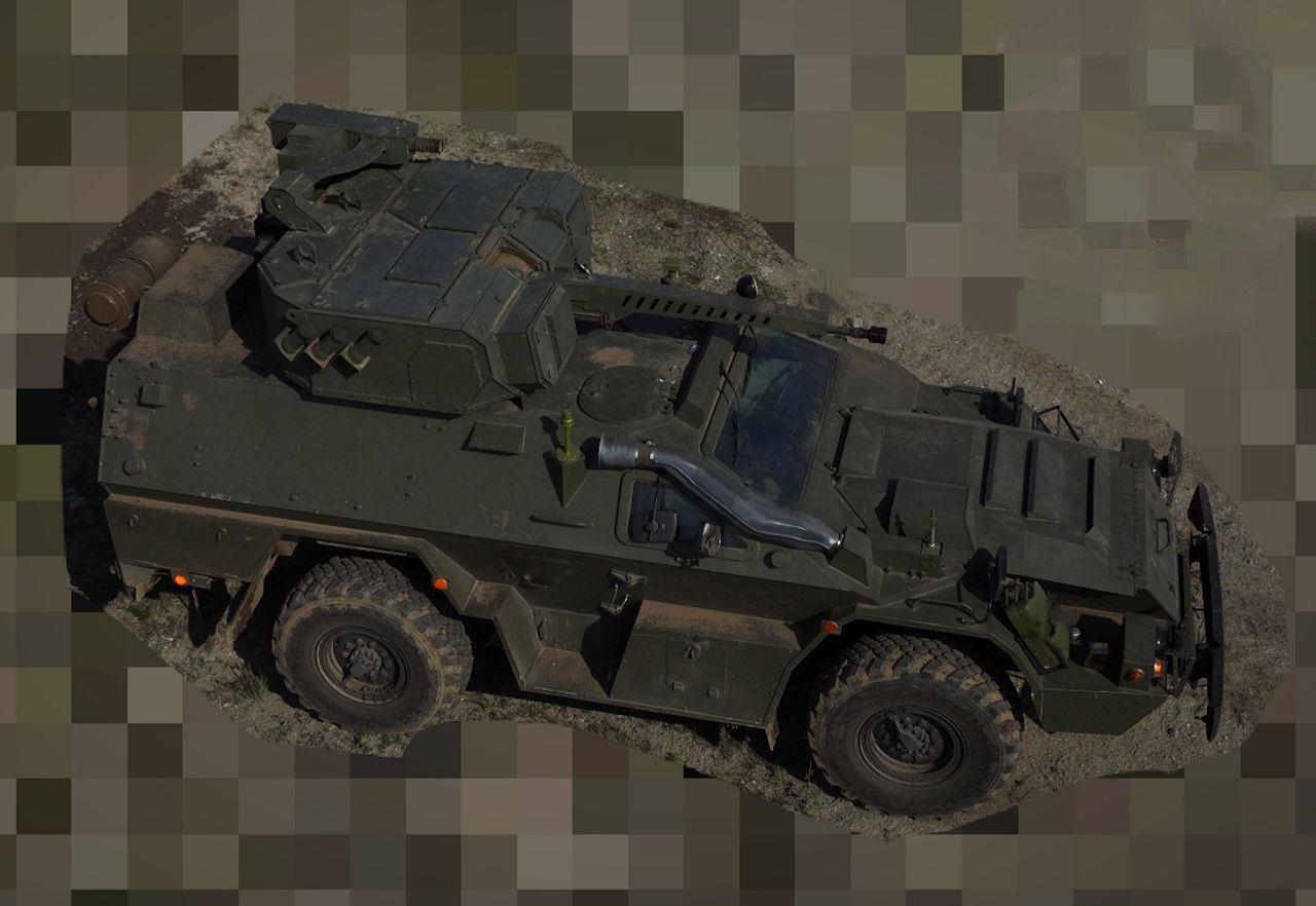 A russian BPM-97 with BM-30-D Spitsa combat module, June 2023