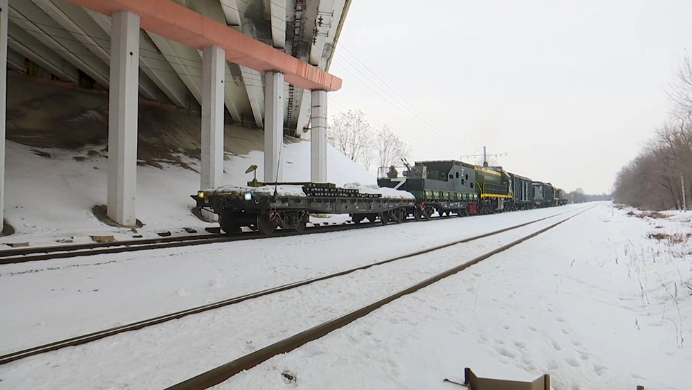 Volga armored train of the russian 