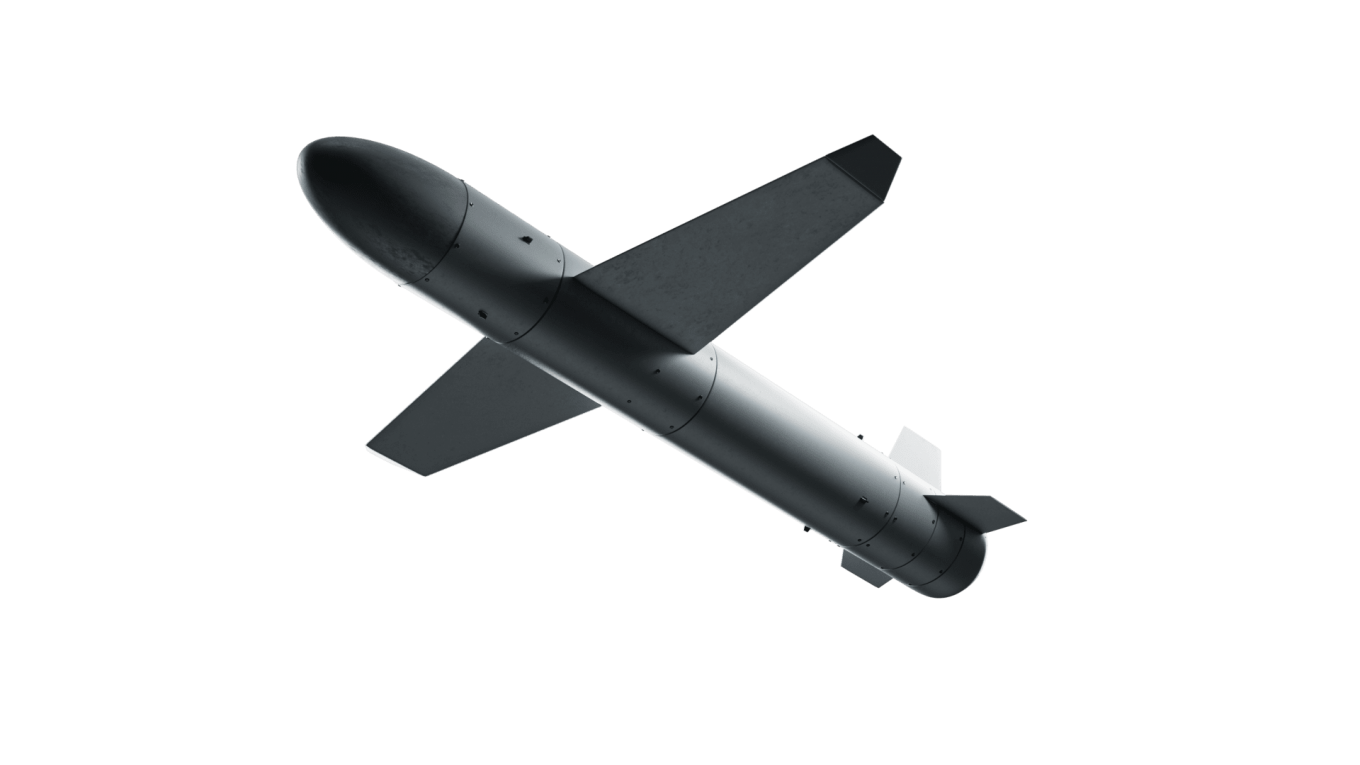 The Palianytsia rocket drone. Rendered image / Defense Express / Ukraine Has Two Other Missiles Besides Cruise Neptun and the Ballistic Secret One