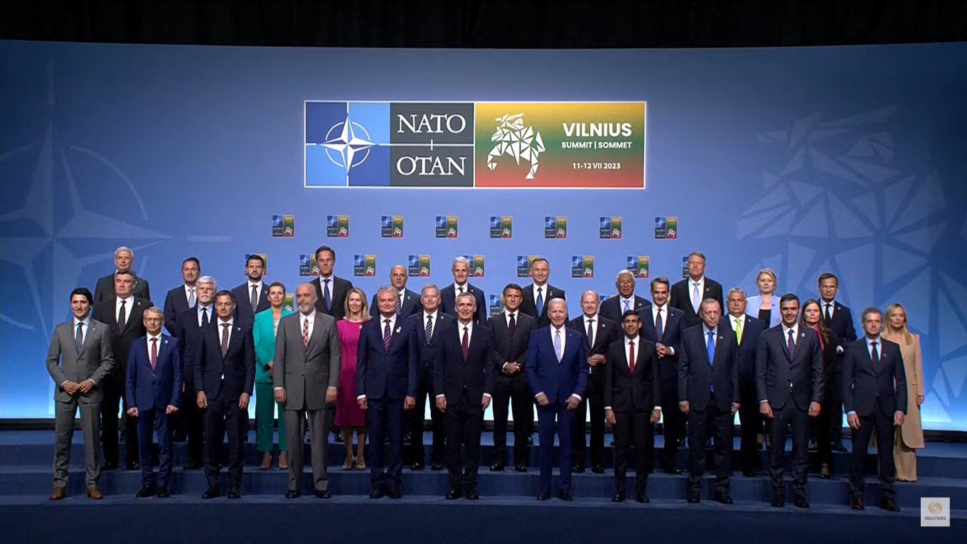 Leaders of the NATO member countries at the group’s summit in Vilnius, Lithuania, on Tuesday, Defense Express