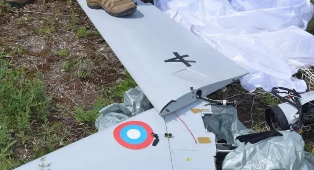 Russian UAV, that was destroyed by Ukrainian troops, Defense Express