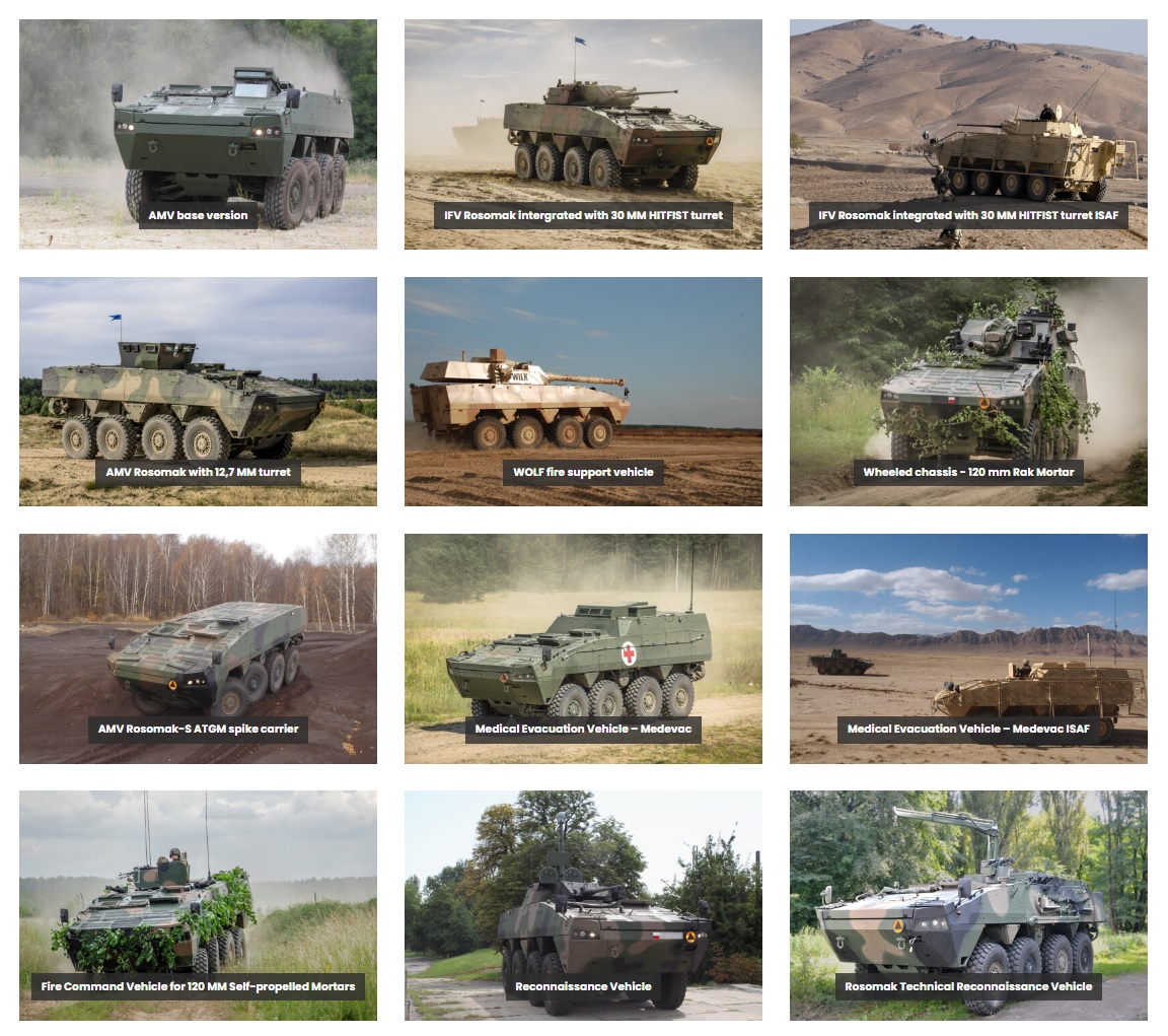 The only variant that is missing in this list is the training vehicle