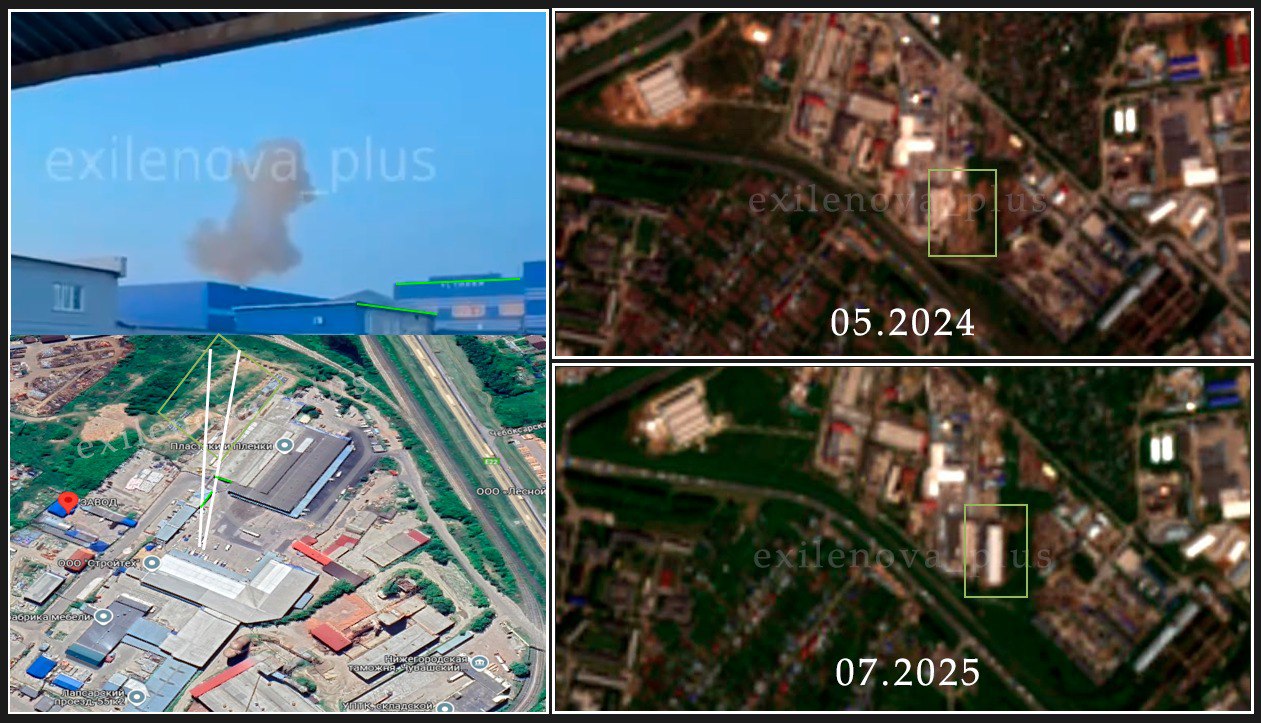UAVs Hit Workshop of VNIIR-Progress Plant - It Manufactures Components for Missiles, Drones, Which russia Terrorizes Ukraine With