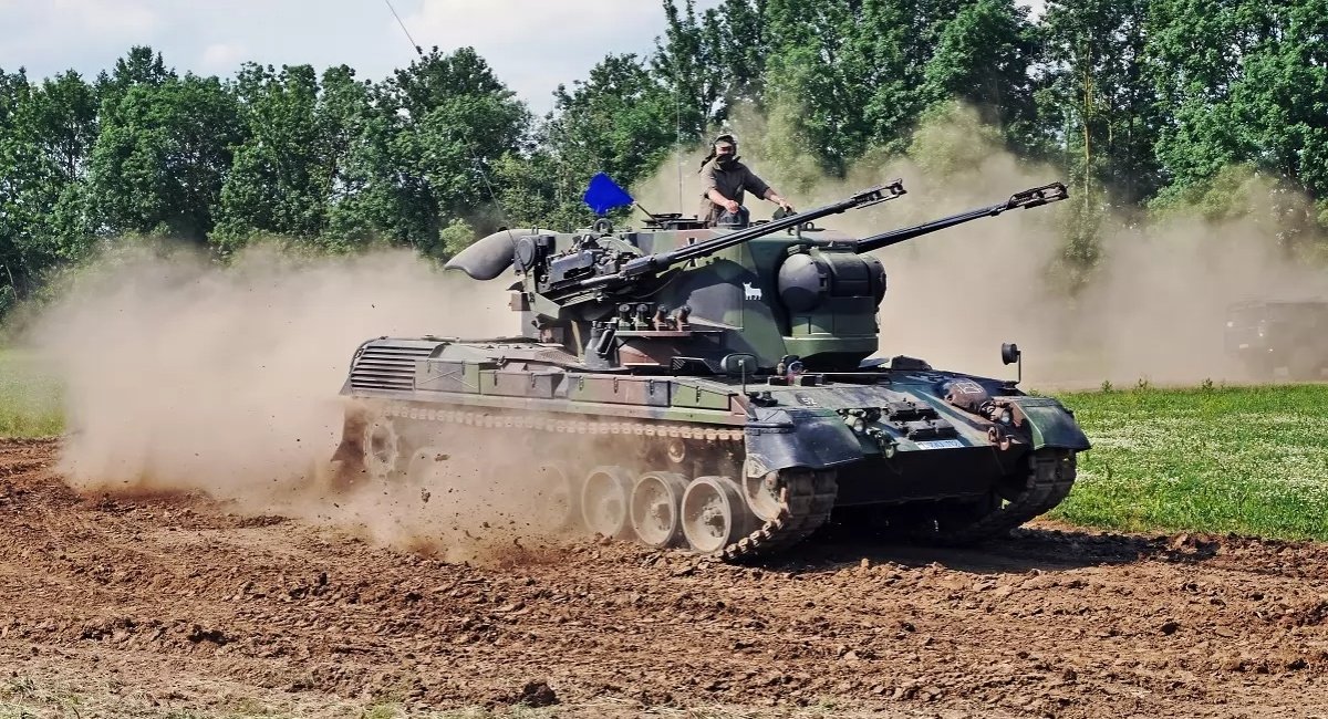 German-made Gepard air defense tank