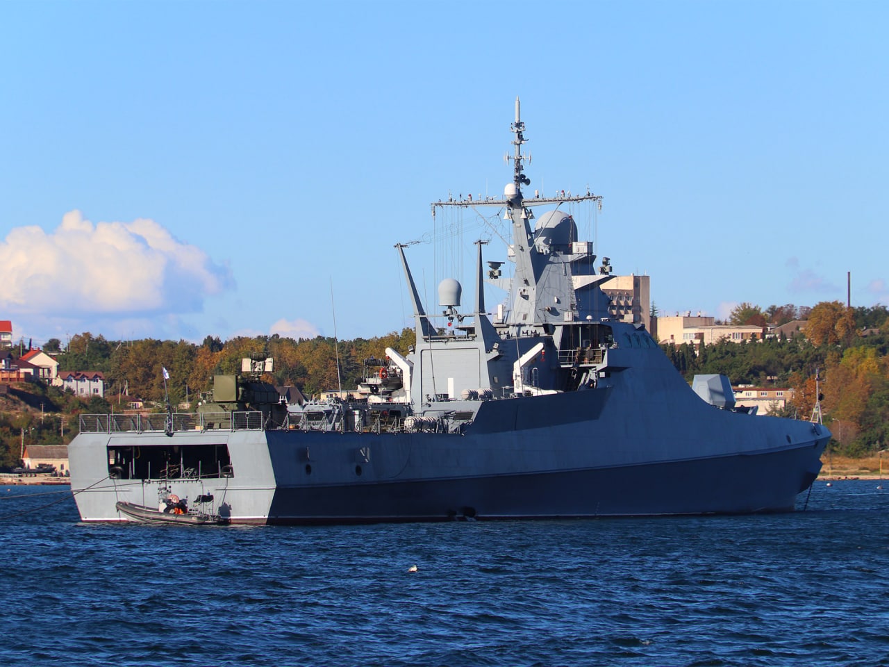 Pavel Derzhavin patrol ship of Project 22160, from the Black Sea Fleet of the russian navy