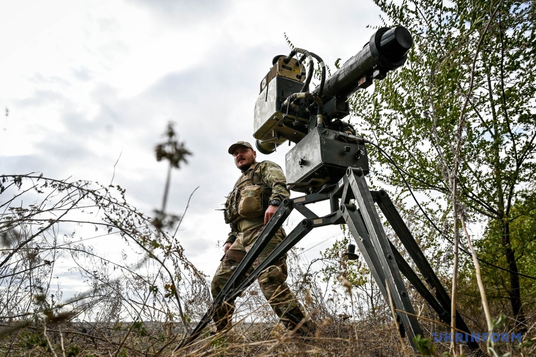 Illustrative photo: an older version of Stugna-P (Skif) deployed on the frontline, October 2023 / Defense Express / Upgraded 4th-Gen Stugna-P ATGM Introduced into Ukrainian Forces