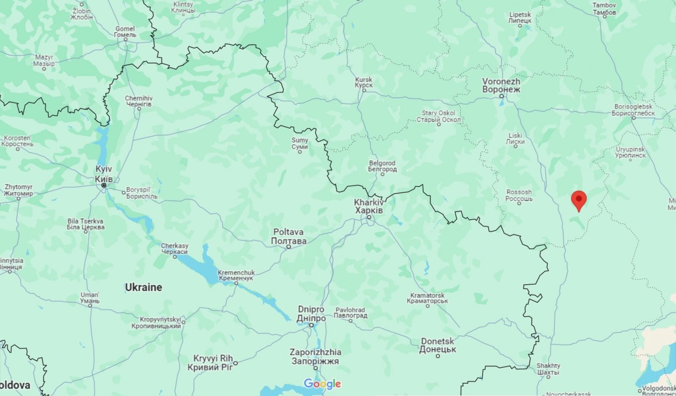 The location of the Petropavlovka village