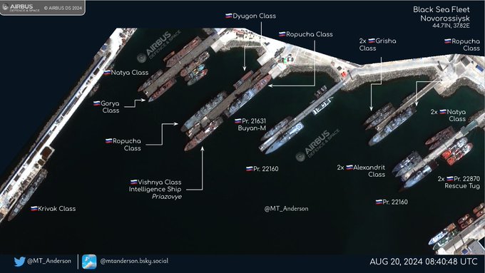 Defense Express Novorossiysk to House russia’s Remaining Black Sea Fleet Amidst Ukrainian Threats (Satellite Images)