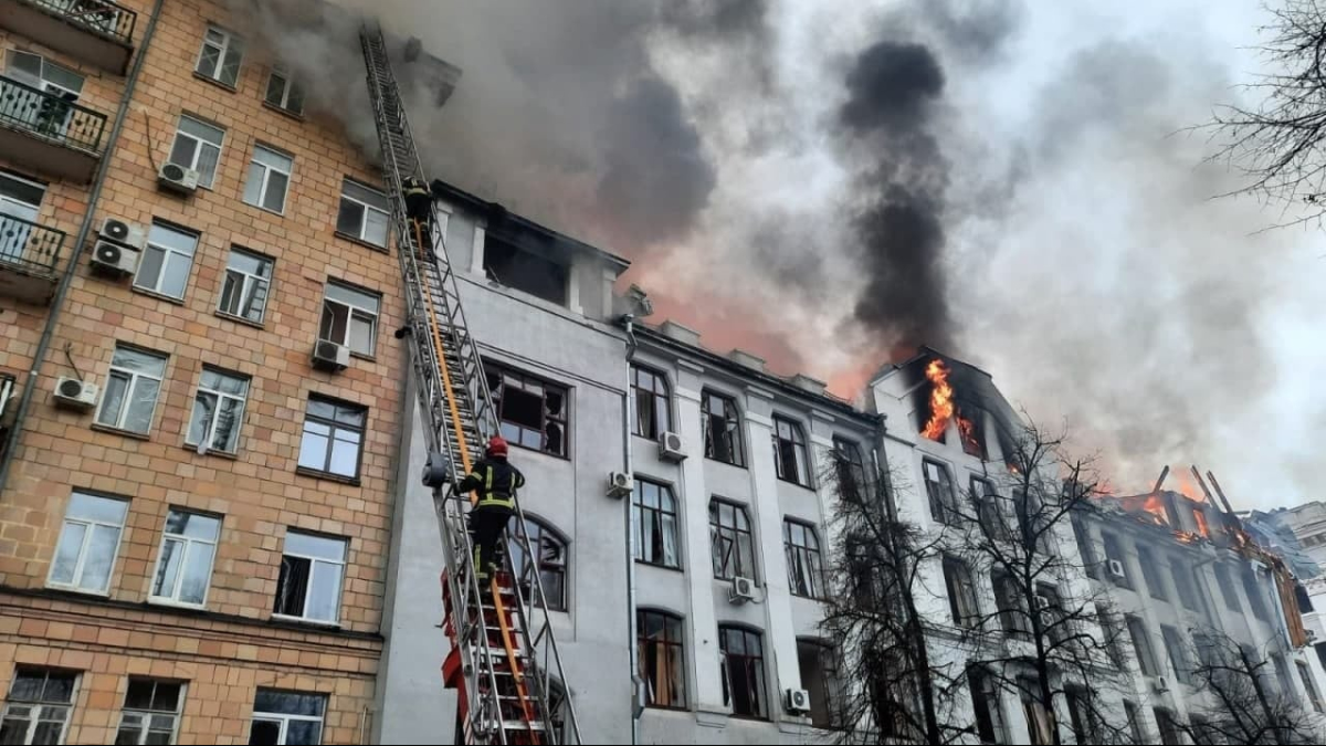 SBU's building was damaged in Kharkiv, photo - open sources