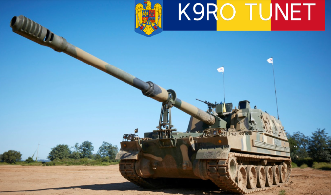 South Korean K9 Howitzer undergoing evaluation in Romania