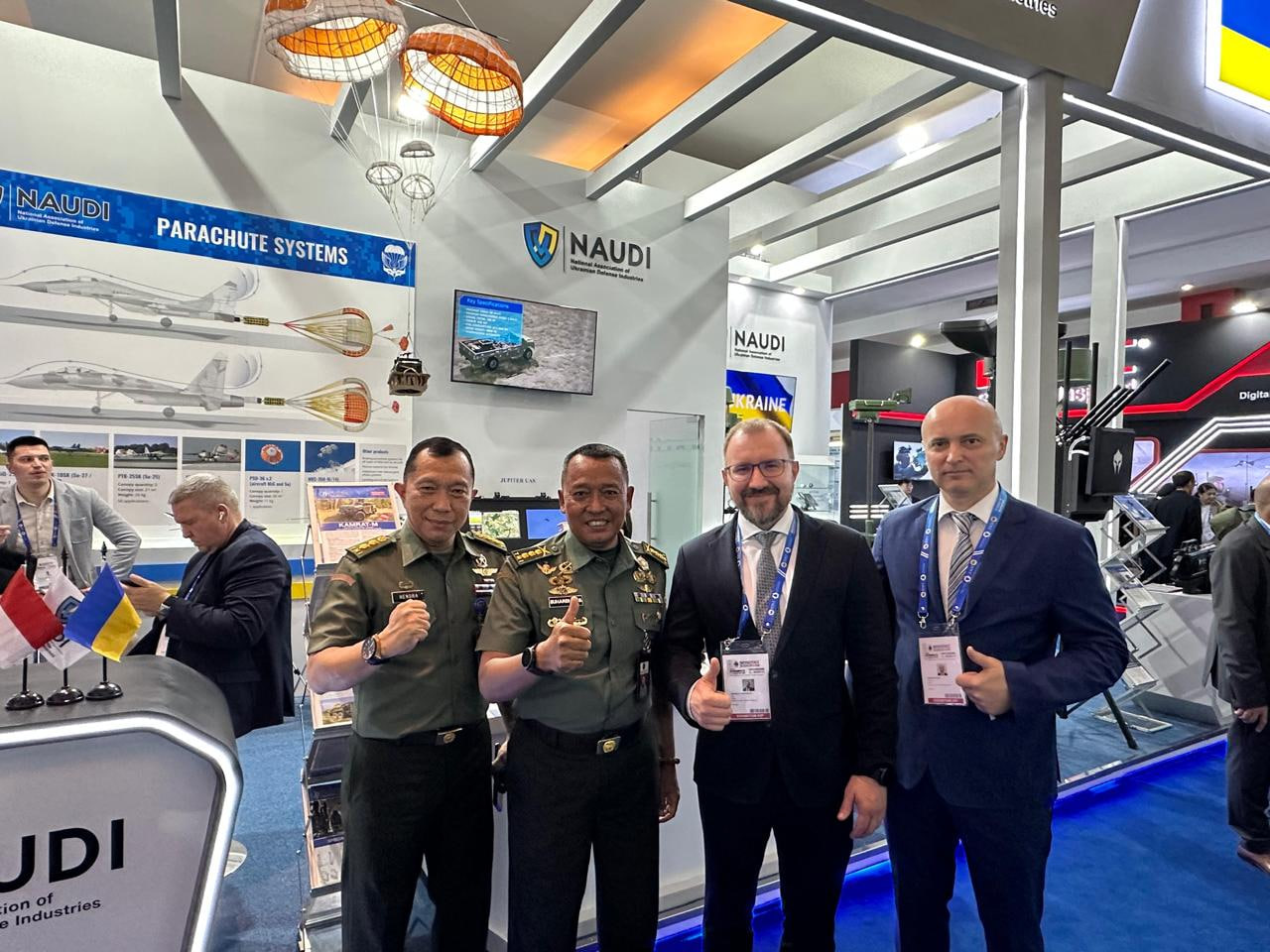 Photo from the NAUDI stand at the Indo Defence Expo & Forum in Indonesia / Defense Express / Ukraine's Most Eye-Catching Weapons at the Indonesia Expo – and the Role of Operation Spider Web in Their Global Appeal