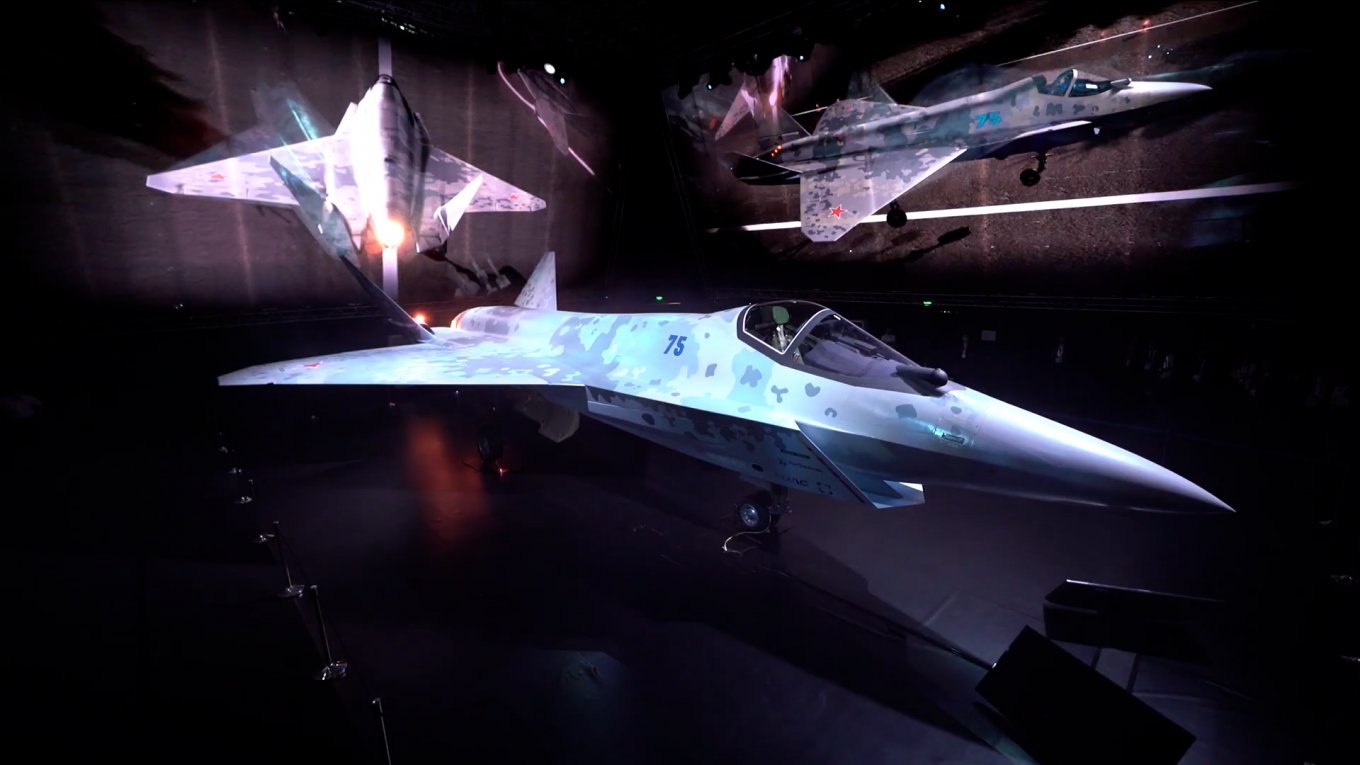 Su-75 fighter mock-up