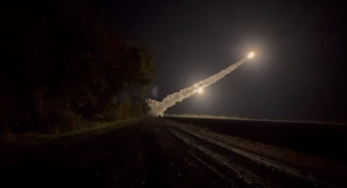 Ukrainian rocket artillery forces launch an ATACMS