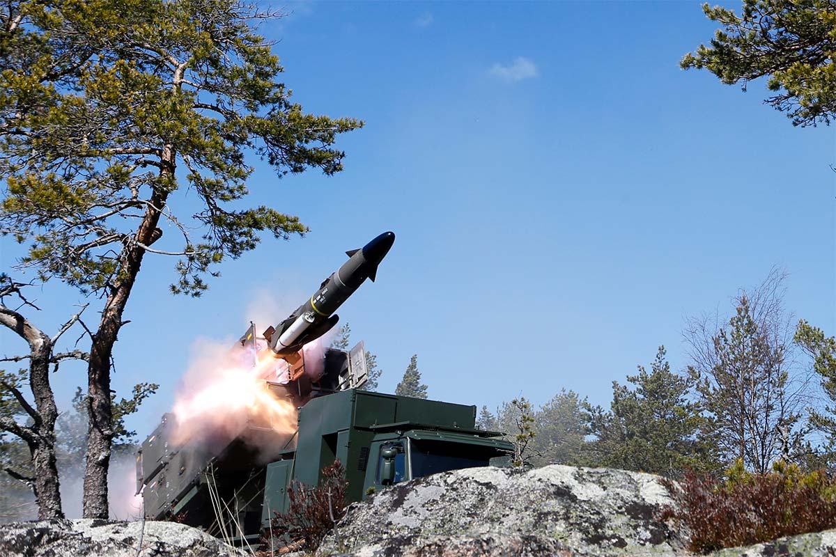 RBS-15 launch from a land-based system / Defense Express / Diehl Works on Coastal Defence Launcher. A Chance for Ukraine's R-360 Neptune to Fit in