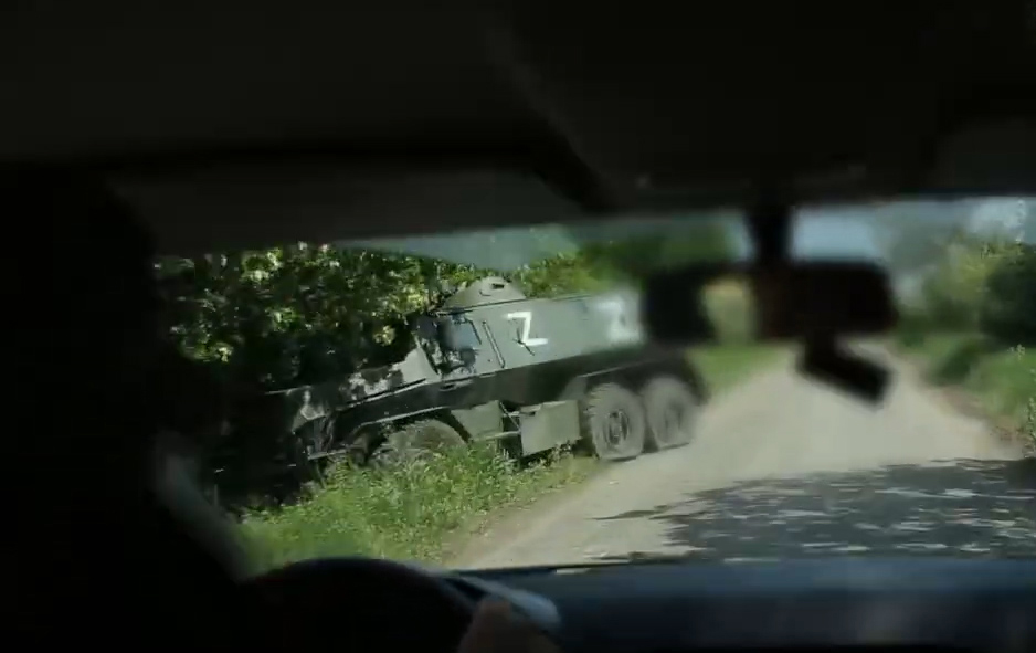 A destroyed Chekan of russian invaders from the Wagner PMC, Ukraine, June 2022