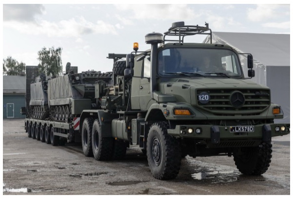 Lithuanian Army's truck loaded with M113 armoured personnel carriers for Ukraine , Defense Express