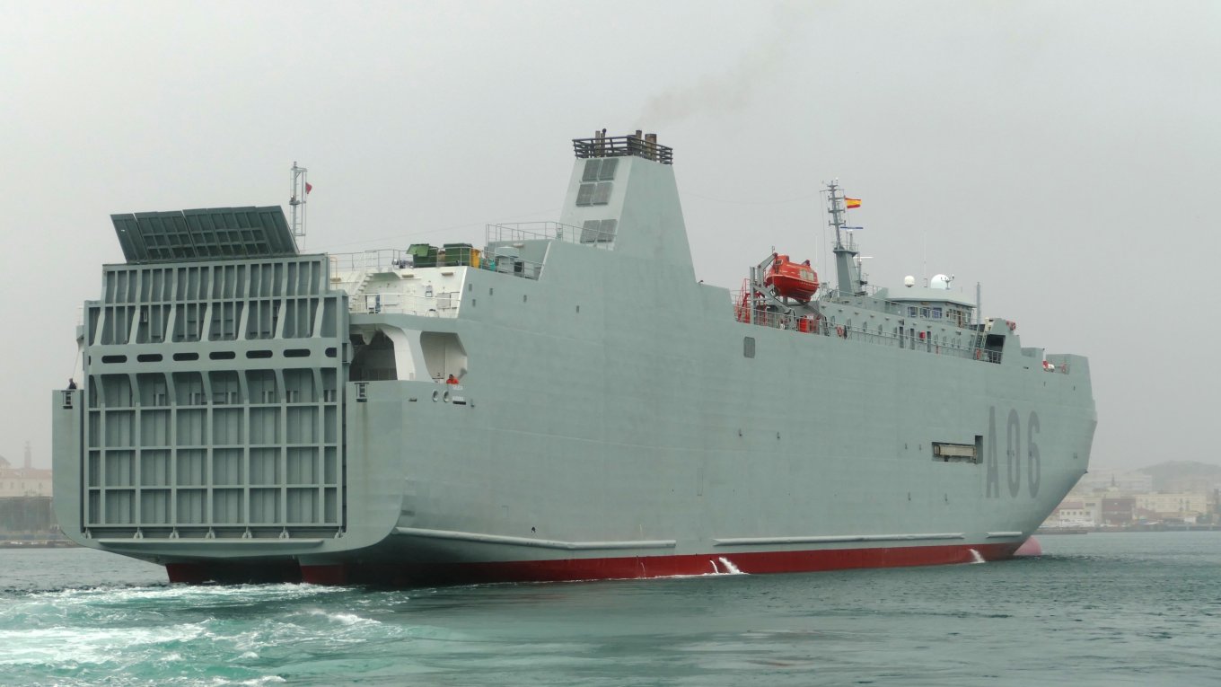 The Spanish logistics support vessel Ysabel was used to supply military aid to Ukraine