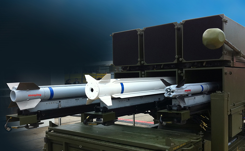Variety of missiles for NASAMS, left to right: AIM-192 AMRAAM, AMRAAM-ER and AIM-9X Block II Sidewinder