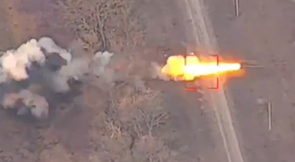 Precision drone guidance led to a devastating artillery strike on enemy rocket system Defense Express Ukrainian Unmanned Systems Forces Wipe Out russian BM-27 Uragan MLRS (Video)