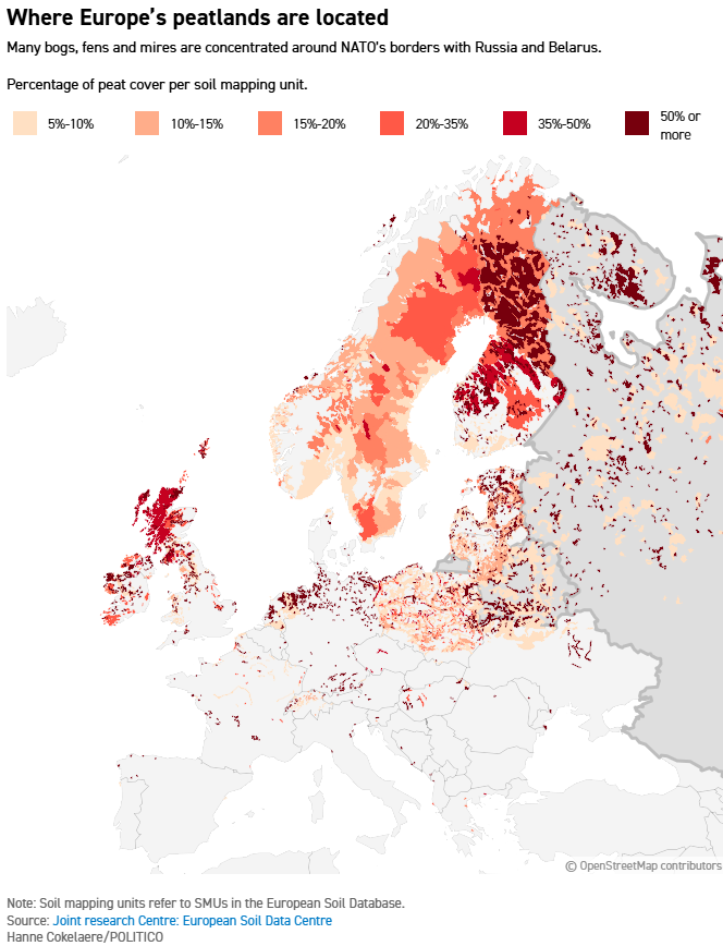 Bogs in Europe mapped / Defense Express / Restore the Bogs to Stop russians: EU Aims to Kill Two Birds With One Stone