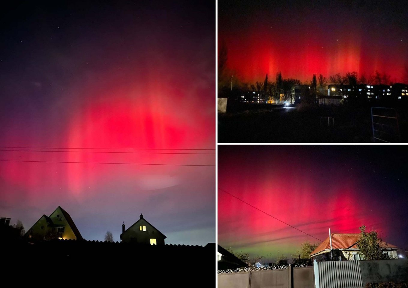 Northern lights, observed in Ukraine on November 5, 2023