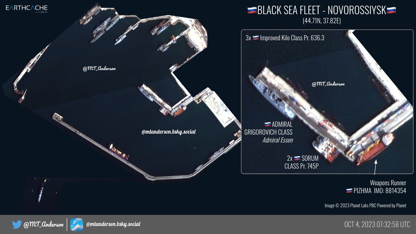 Part of russia’s Black Sea Fleet Has Left Its Naval Base in Sevastopol and Redeployed in Novorossiysk, Defense Express