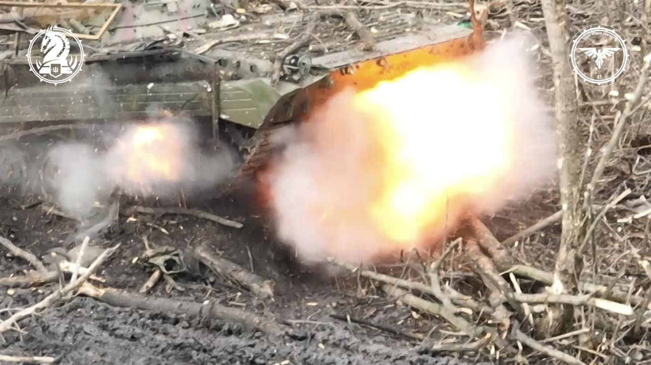 Defenders of Ukraine strike russian occupiers` military equipment using new ammunition