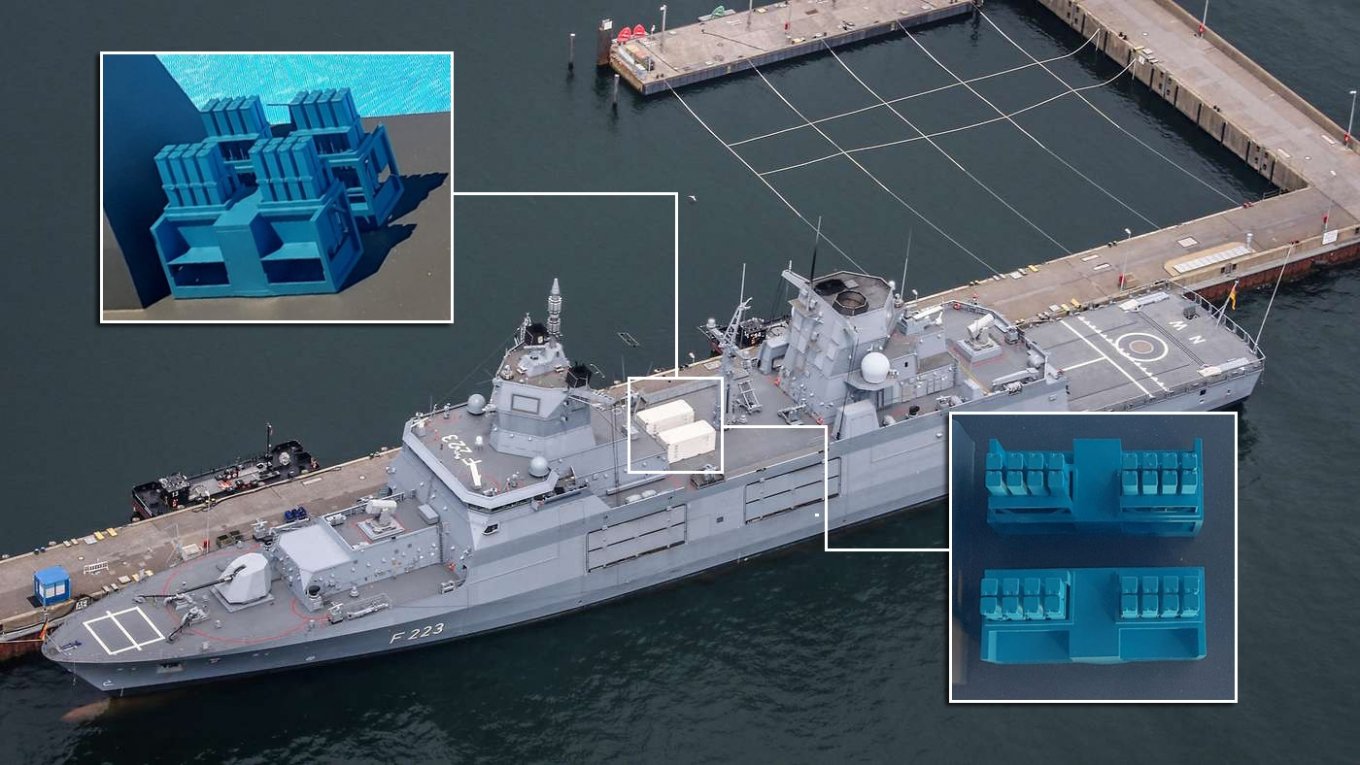 New IRIS-T SLM integration variant on F125 frigates / Photo credit: Hartpunkt
