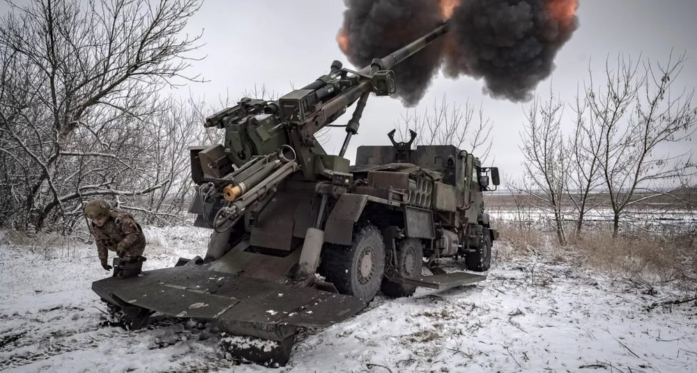 How Ukraine’s Troops Defeated russians Near Vuhledar, CAESAR self-propelled howitzer of the Armed Forces of Ukrainenear Vuhledar, January 2023, Defense Express
