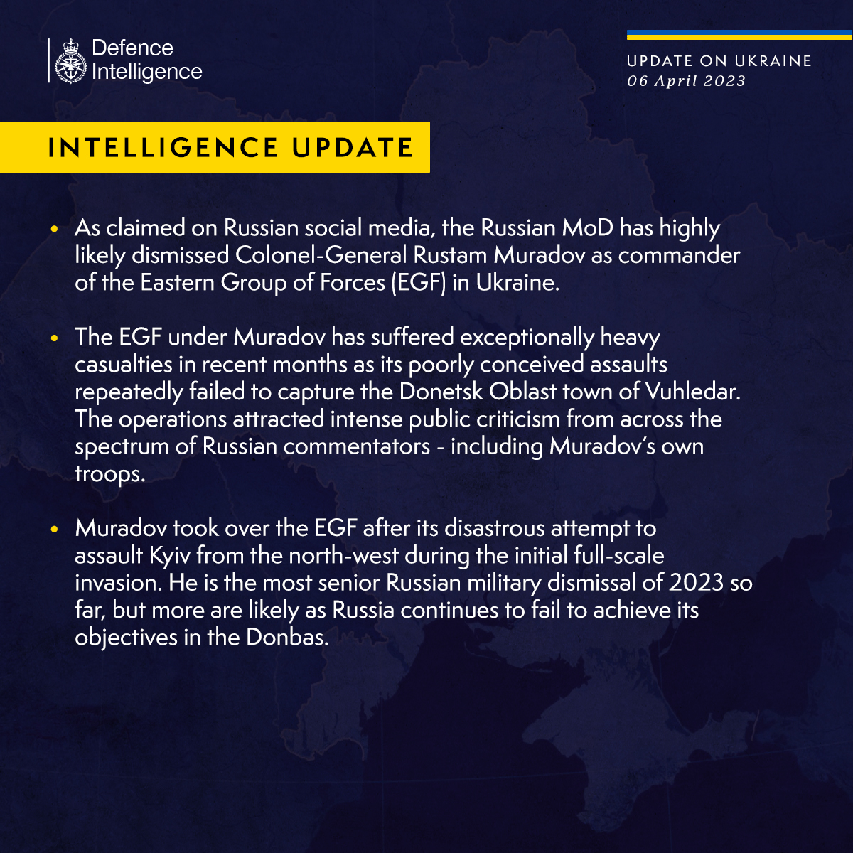 The UK Defense Intelligence Says russian High-Ranking Commander Responsible for Defeat at Vuhledar Has highly likely Dismissed, Defense Express