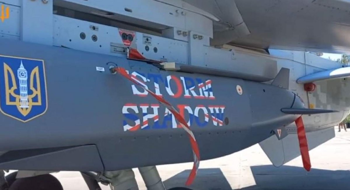 Storm Shadow cruise missile under the wing of the Ukrainian Su-24M, Defense Express