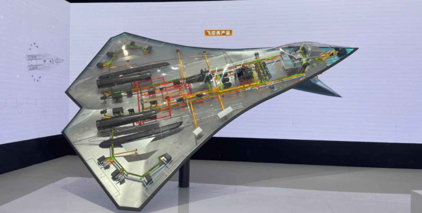 6th generation fighter jet in Chinese iteration. Concept mock-up at an air show in 2022