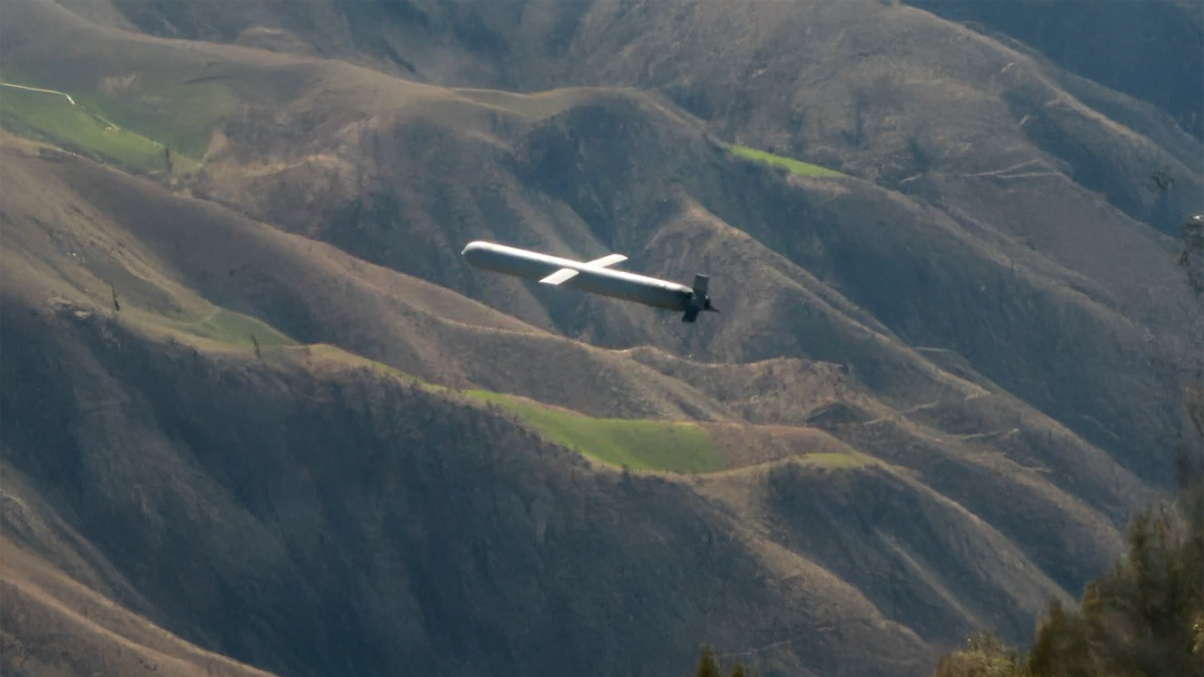 Tomahawk сruise missile in flight
