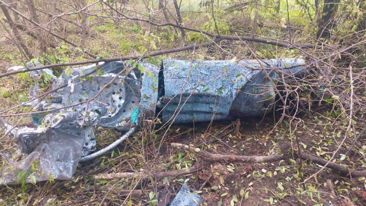 Wreckage of a Kh-101 missile, Kyiv region, October 2022