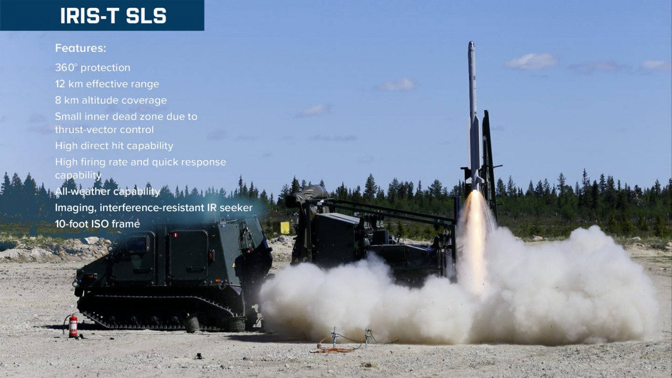 IRIS-T SLM, short-range anti-aircraft missile system, Defense Express