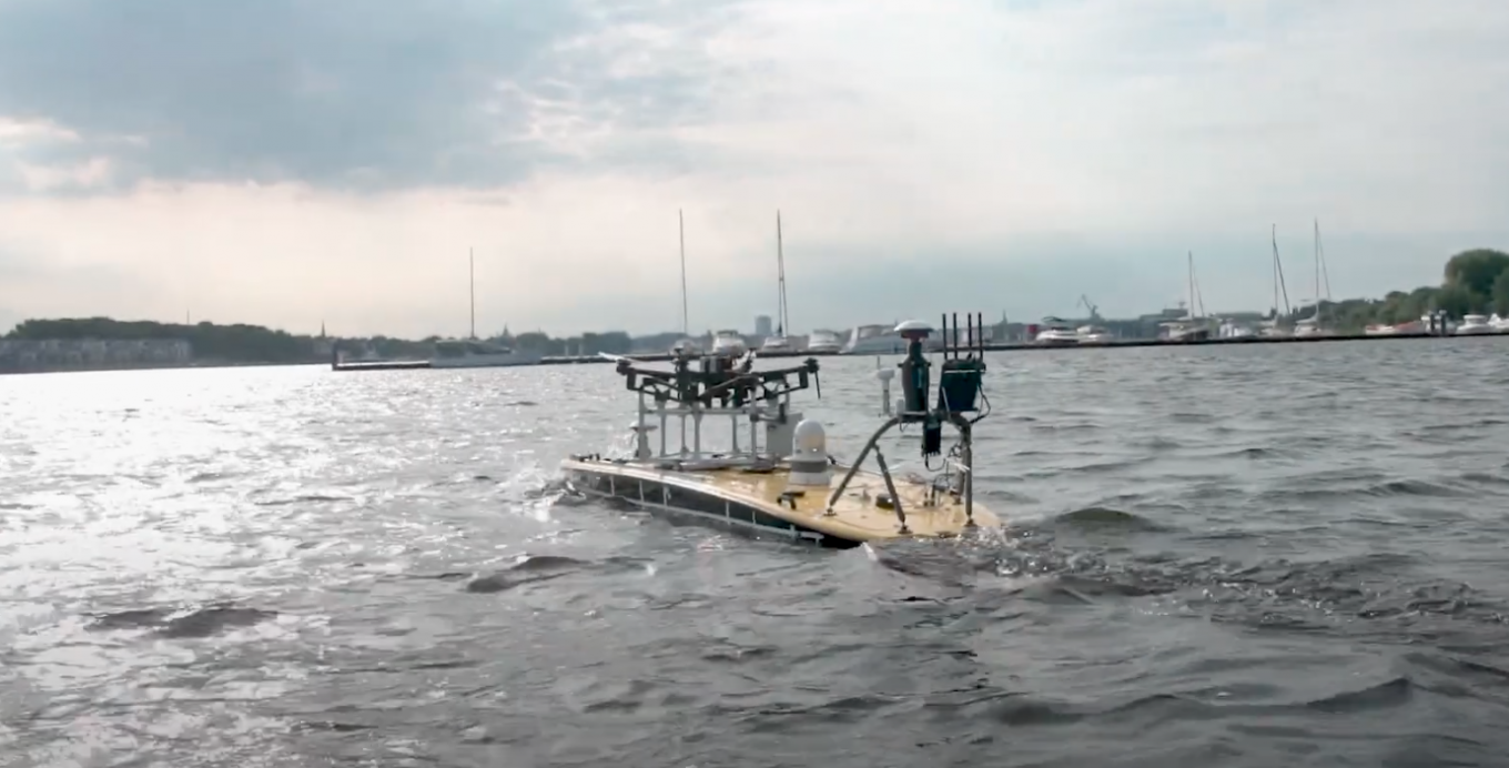 Launching a UAV from a naval drone, Germany Adopts Ukraine's Naval Drone Tactic to Launch UAVs from Sea-Based Platforms