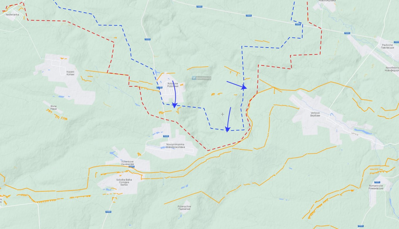 Lines of defense of the Russian occupiers in Southern Ukraine, August 2023 / Picture credit: Def Mon, Ukraine’s Troops Broken Through the russian Defenses Near Robotyne, But the Assault on the 