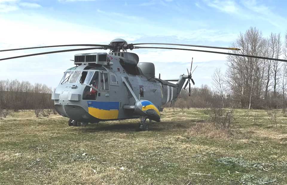 Sea King in the livery of the Ukrainian Armed Forces, April 2023