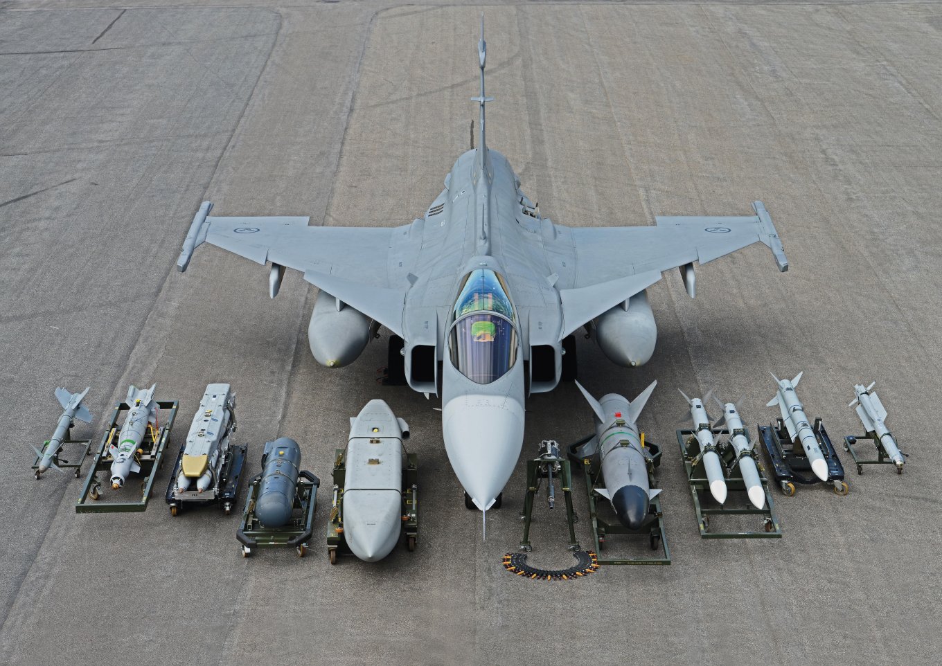 Weapons a JAS 39 Gripen can carry and use