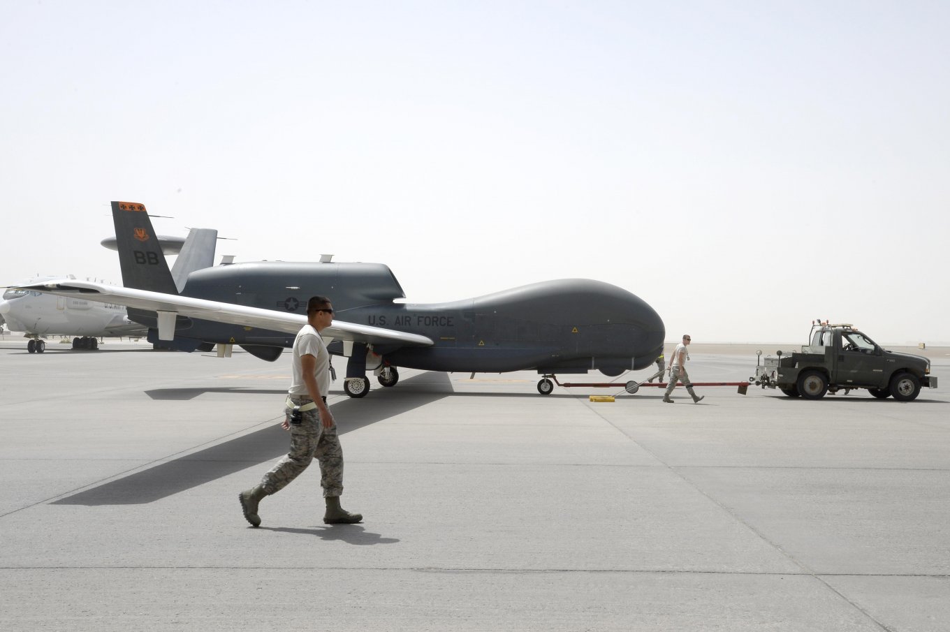 The RQ-4B Global Hawk aircraft Defense Express