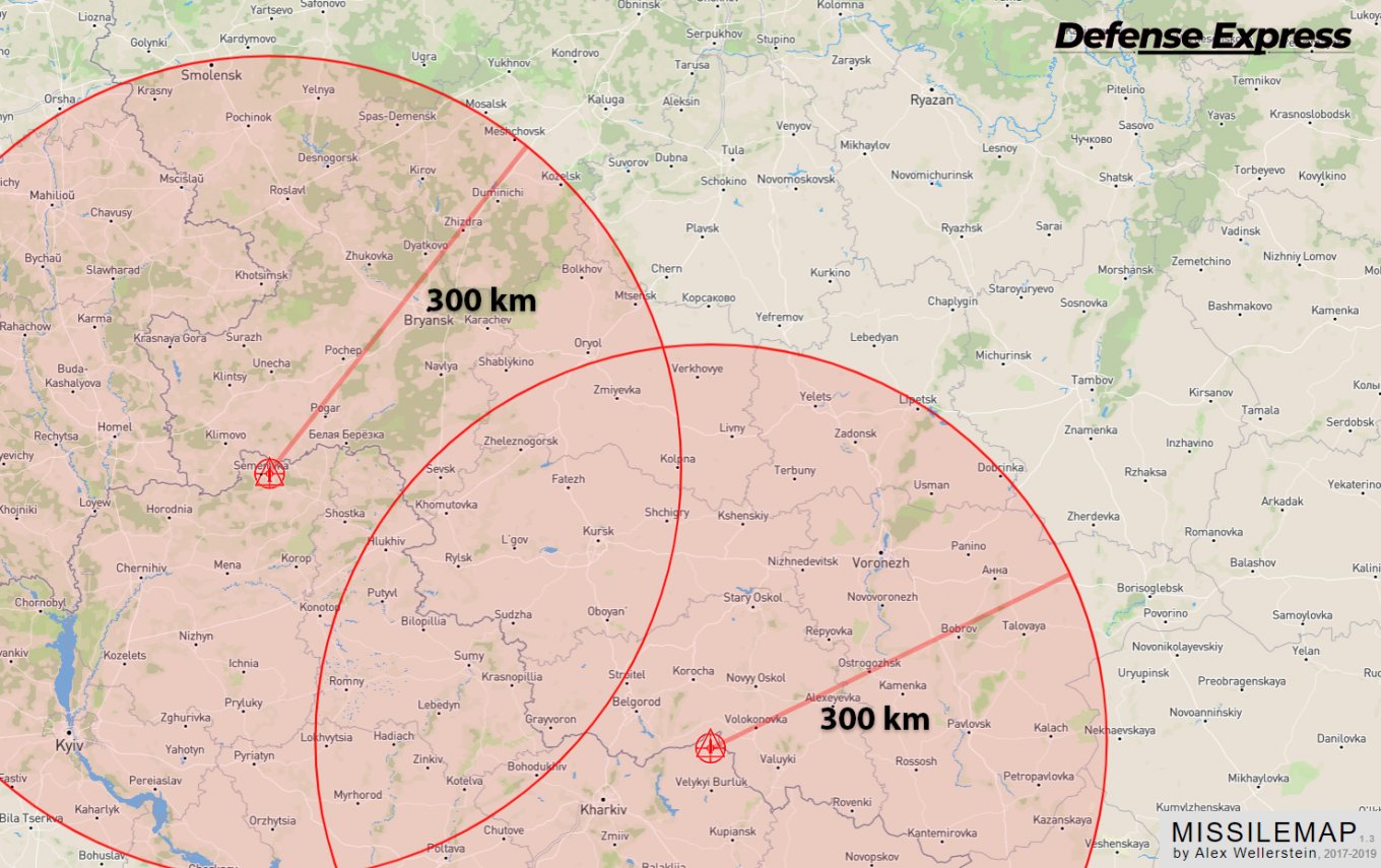 Defense Express / How Far Ukraine Would Reach If U.S. Allows to Fully Use ATACMS, Map