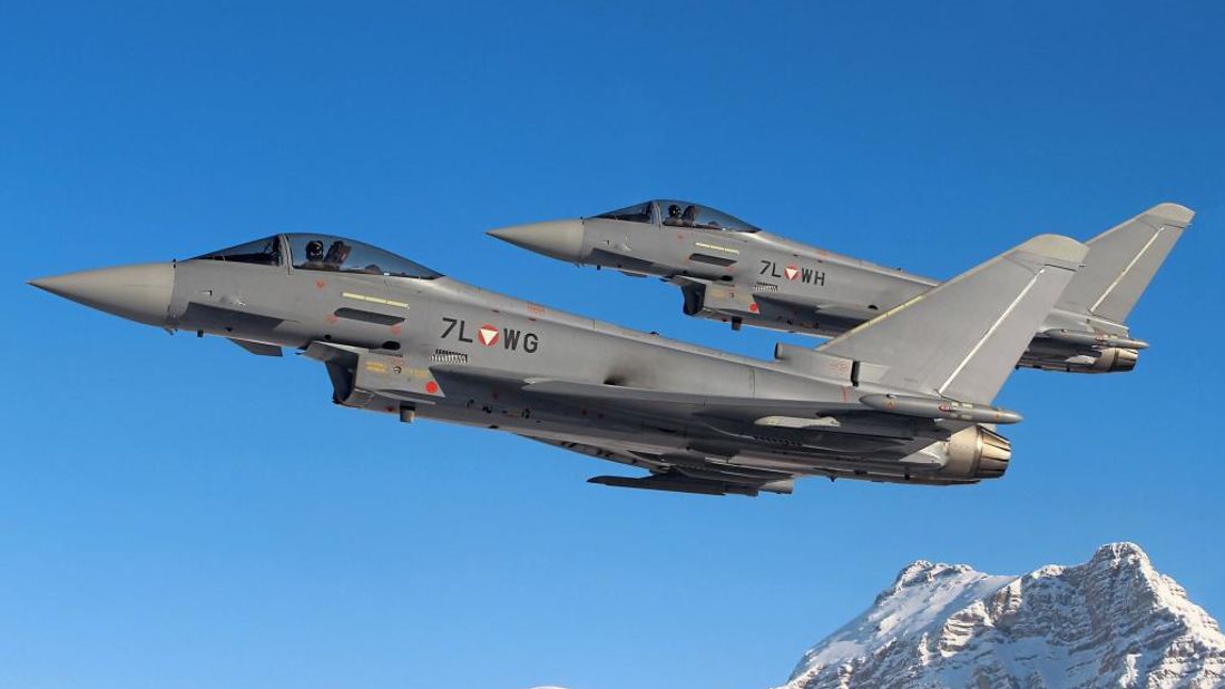 Austrian Eurofighter Typhoon Trance 1, With 56 Leopard 2A4 Tanks and 13 Eurofighters, Austria Now Considers Joining NATO