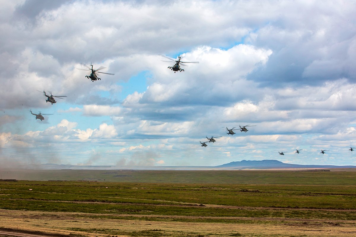 Mi-8 helicopters of the russian army