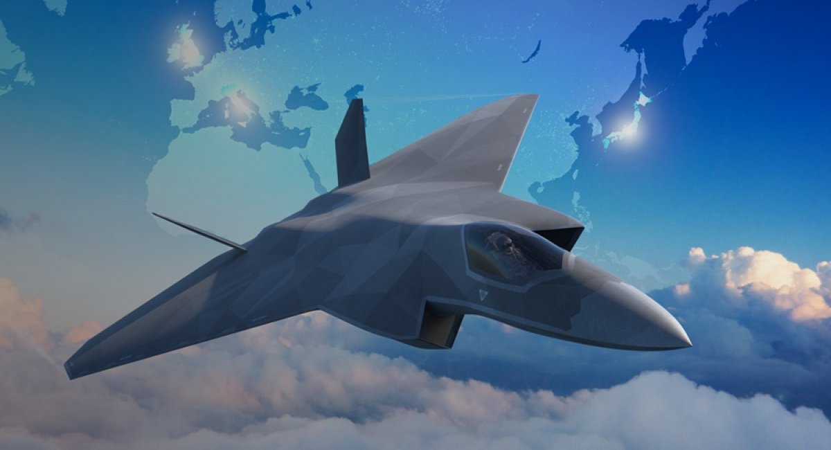 Official render of sixth-generation fighter under GCAP program
